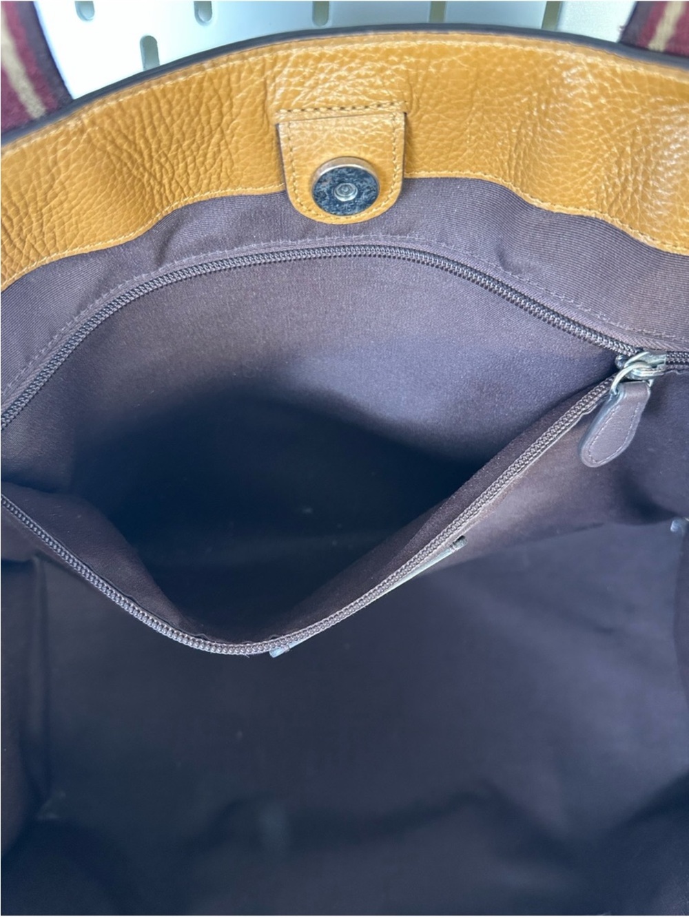 Coach Large Smith Tote in Brown Pebble Leather (CM716, Batch/Factory: J2377 - Picture 14 of 16